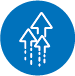 Higher flow rate & lower frictional loss: